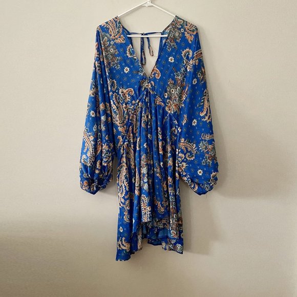 ✨2x HP✨Free People Arzel Printed Mini Dress NWT - Picture 5 of 8